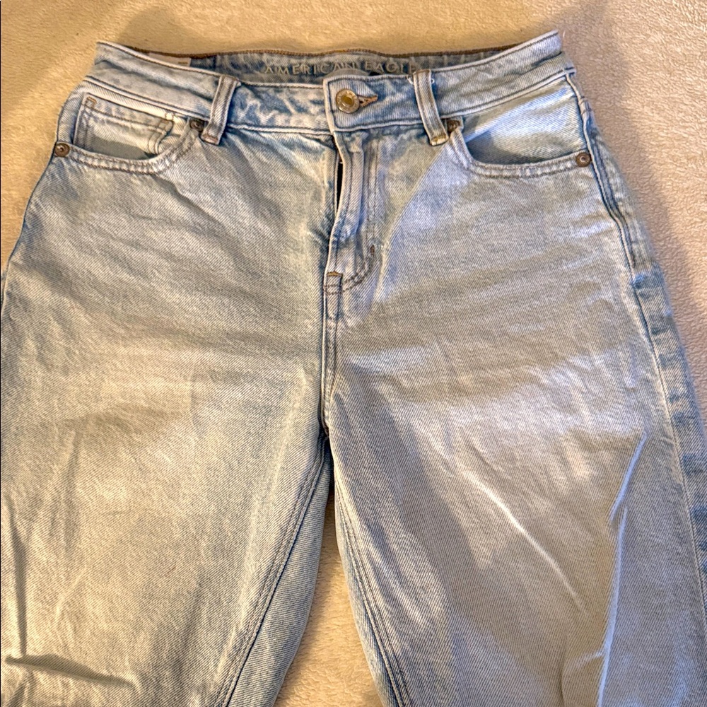 American Eagle Outfitters High Rise Light Wash Jeans